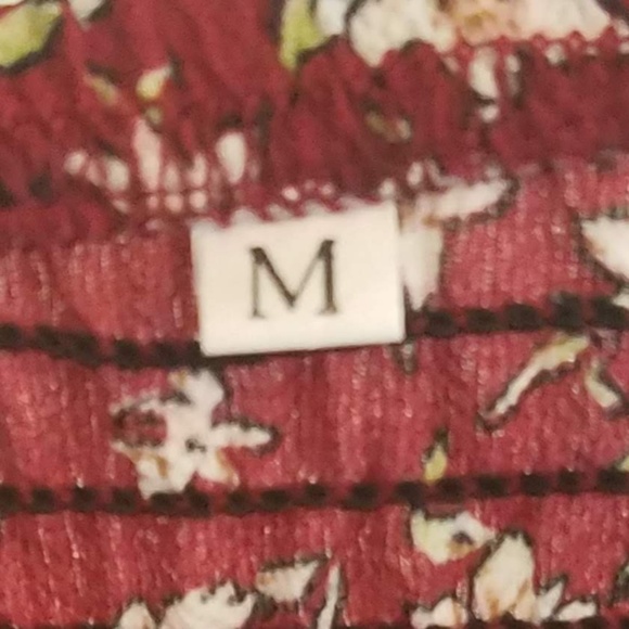 ~~SOLD~~ Red Tube Top Detached Sleeve Boho Dress - Picture 5 of 5